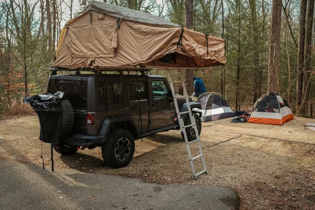Jeep Wrangler on off-road trail